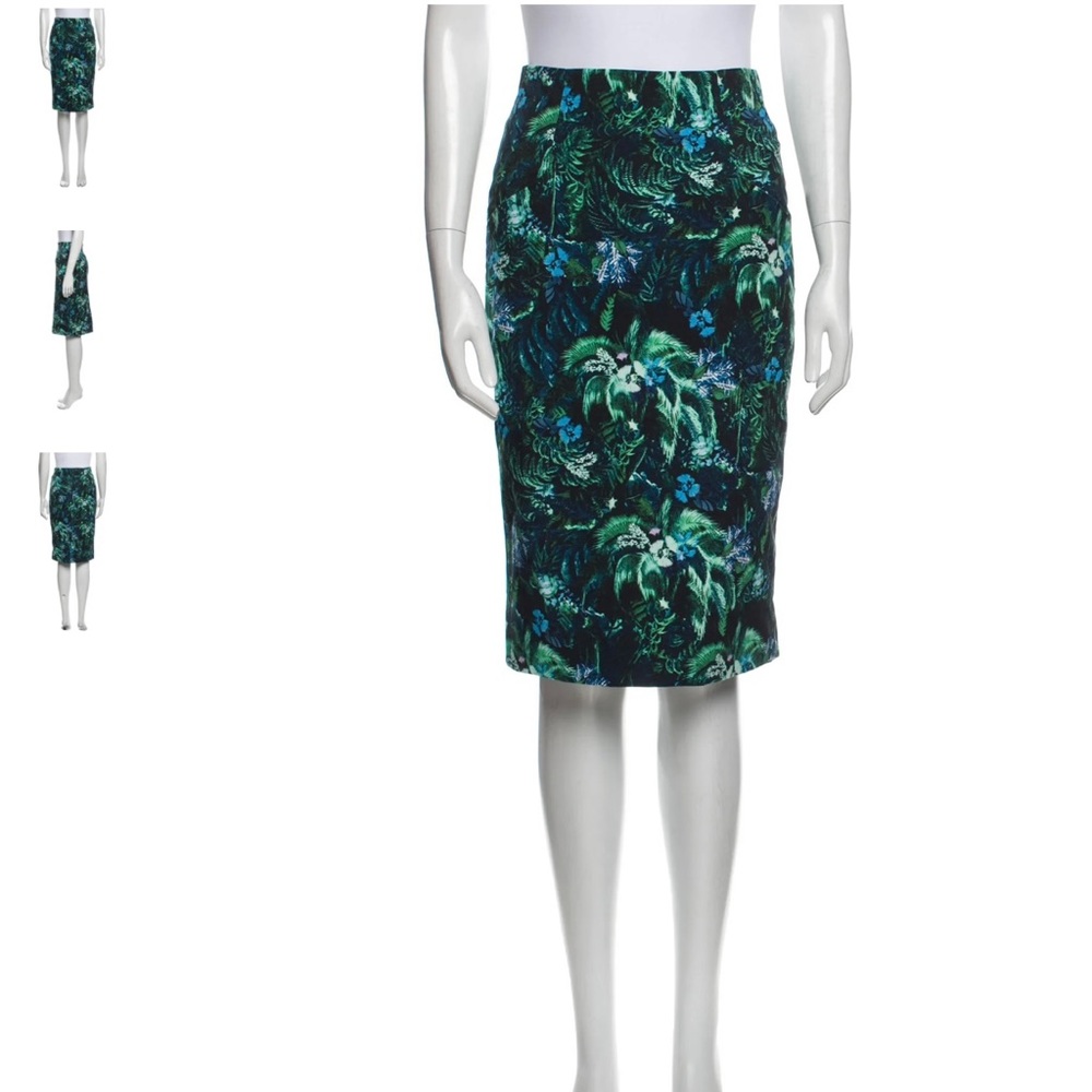 ERDEM Frida Skirt, Floral Print Knee Length. Sz M / US8 / UK 12